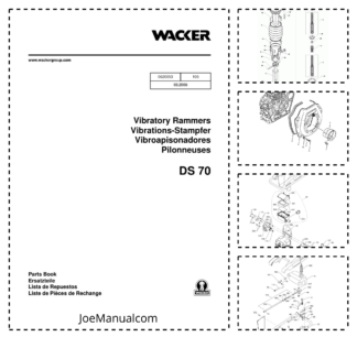 Wacker Neuson DS 70 Vibratory Rammers Parts Catalog v105