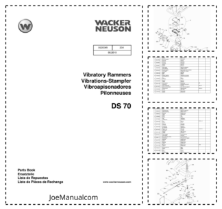 Wacker Neuson DS70 Vibratory Rammers Parts Catalog v204