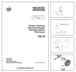 Wacker Neuson DS70 Vibratory Rammers Parts Catalog v209