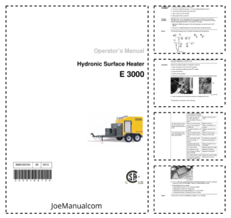 Wacker Neuson E 3000 Hydronic Surface Heater Operators Manual v05