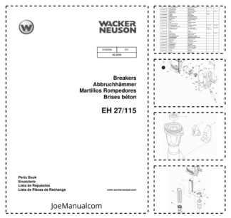 Wacker Neuson EH 27 115 Breakers Parts Catalog v101