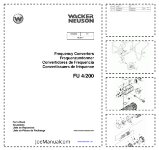 Wacker Neuson FU 4 200 Frequency Converters Parts Catalog v101