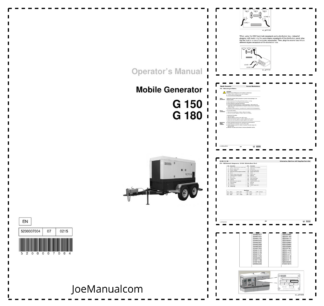 Wacker Neuson G 150 G 180 Generator Operators Manual v07