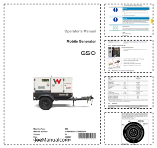 Wacker Neuson G50 Generator Operators Manual v02
