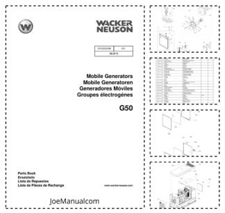 Wacker Neuson G50 Generator Parts Catalog v101
