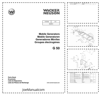 Wacker Neuson G50 Generator Parts Catalog v212