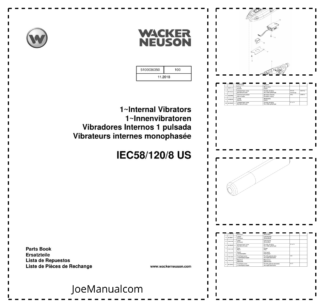 Wacker Neuson IEC58 120 8 US Internal Vibrators Parts Catalog v100