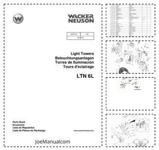 Wacker Neuson LTN 6L Light Tower Parts Catalog v130