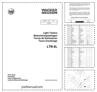 Wacker Neuson LTN 6L Light Tower Parts Catalog v137