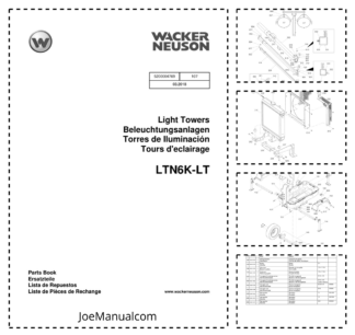 Wacker Neuson LTN6K-LT Light Towers Parts Catalog v107