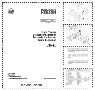 Wacker Neuson LTN6L Light Tower Parts Catalog v134