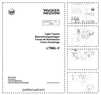Wacker Neuson LTN6L-V Light Tower Parts Catalog v110
