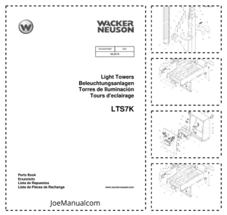 Wacker Neuson LTS7K Light Towers Parts Catalog v100