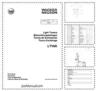 Wacker Neuson LTV6K Light Towers Parts Catalog v100  2017