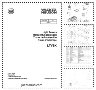 Wacker Neuson LTV6K Light Towers Parts Catalog v100 2018