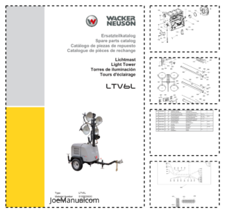Wacker Neuson LTV6L Light Tower Parts Catalog
