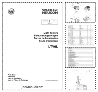 Wacker Neuson LTV6L Light Towers Parts Catalog v100