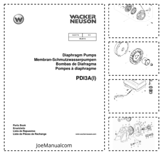 Wacker Neuson PDI3A I Diapgragm Pumps Parts Catalog v101