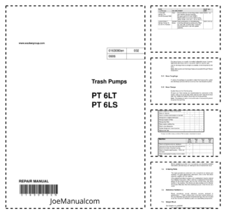 Wacker Neuson PT 6LT PT 6LS Trash Pumps Operators Manual v002