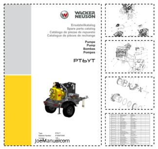 Wacker Neuson PT6YT Pump Parts Catalog v100