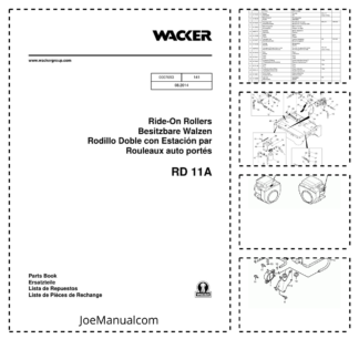Wacker Neuson RD 11A Ride-On Rollers Parts Catalog v141