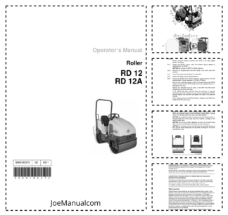 Wacker Neuson RD 12 RD 12A Roller Operators Manual v02