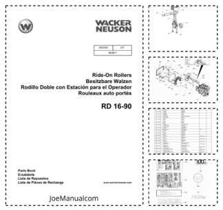 Wacker Neuson RD 16-90 Ride-On Rollers Parts Catalog v217