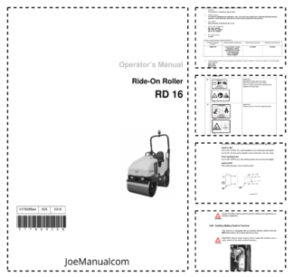 Wacker Neuson RD 16 Ride-On Roller Operators Manual v005