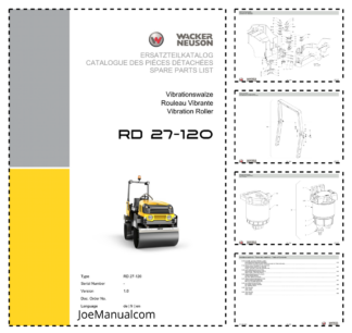 Wacker Neuson RD 27-120 Vibratory Roller Parts Catalog v1.0