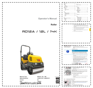 Wacker Neuson RD12A 12L 14K Roller Operators Manual v05