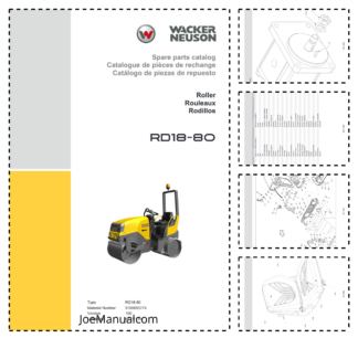 Wacker Neuson RD18-80 Roller Parts Catalog v100