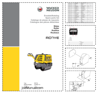 Wacker Neuson RD7YE Roller Parts Catalog v112