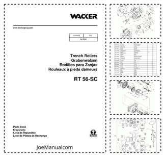 Wacker Neuson RT 56-SC Trench Rollers Parts Catalog v103