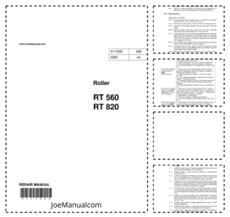 Wacker Neuson RT 560 RT 820 Roller Operators Manual v005