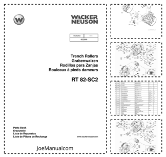 Wacker Neuson RT 82-SC2 Trench Rollers Parts Catalog v111