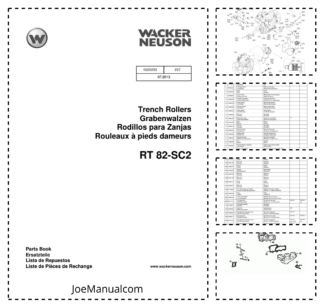 Wacker Neuson RT 82-SC2 Trench Rollers Parts Catalog v237