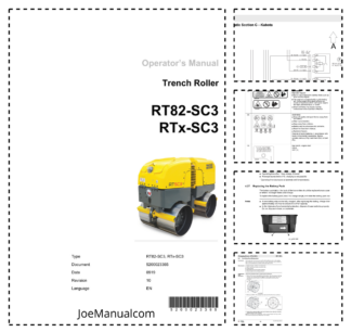 Wacker Neuson RT82-SC3 RTx-SC3 Trench Roller Operators Manual v10