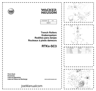 Wacker Neuson RTKx-SC3 Trench Rollers Parts Catalog v114