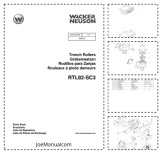 Wacker Neuson RTL82-SC3 Trench Rollers Parts Catalog v117