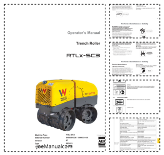 Wacker Neuson RTLx-SC3 Trench Roller Operators Manual v07