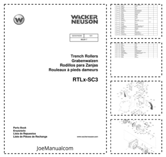 Wacker Neuson RTLx-SC3 Trench Rollers Parts Catalog v121