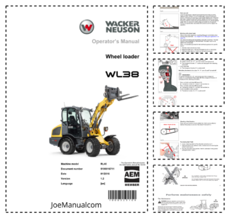 Wacker Neuson WL38 Wheel Loader Operators Manual v1.2