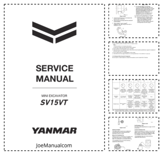 Yanmar SV15VT Excavator Service Manual