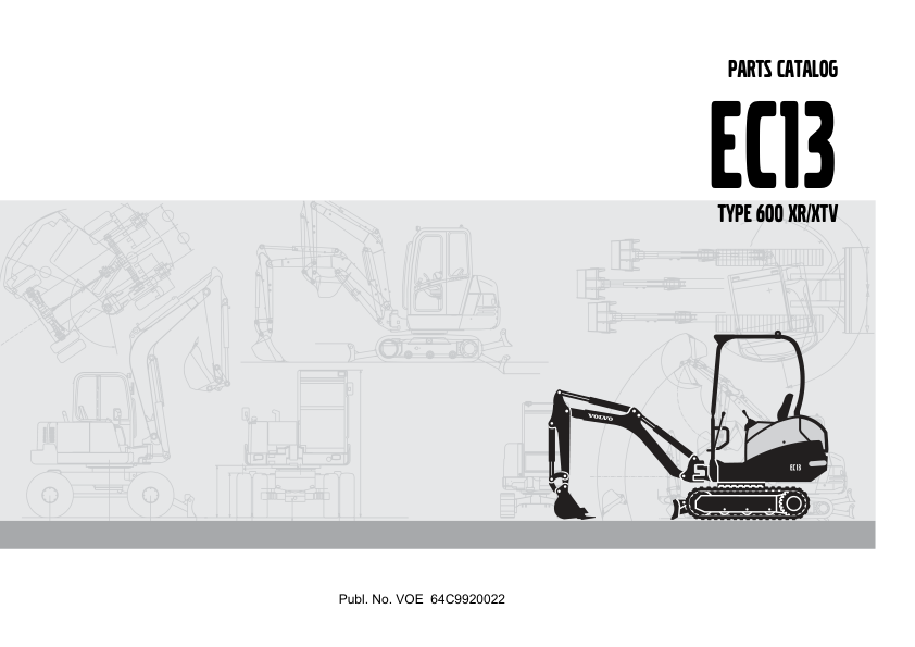 Volvo EC13 Type 600 XR XTV Excavator Parts Catalog - Image 5