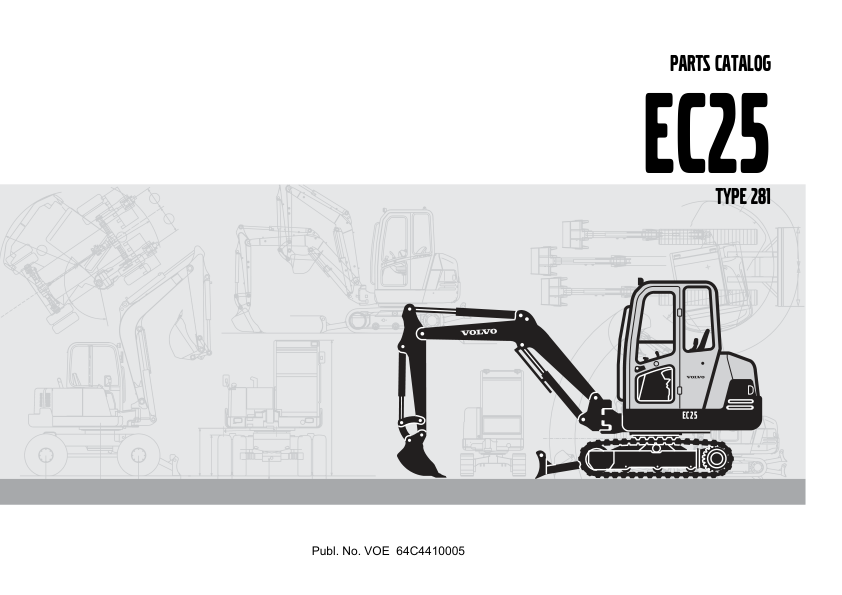 Volvo EC25 Type 281 Excavator Parts Catalog - Image 4