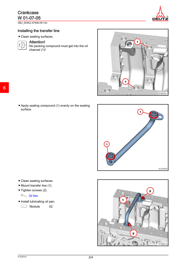 Deutz TD TCD 3.6 L4 EU Stage IV Tier 4 Engine lvl 2 Workshop Manual 03124399 - Image 13