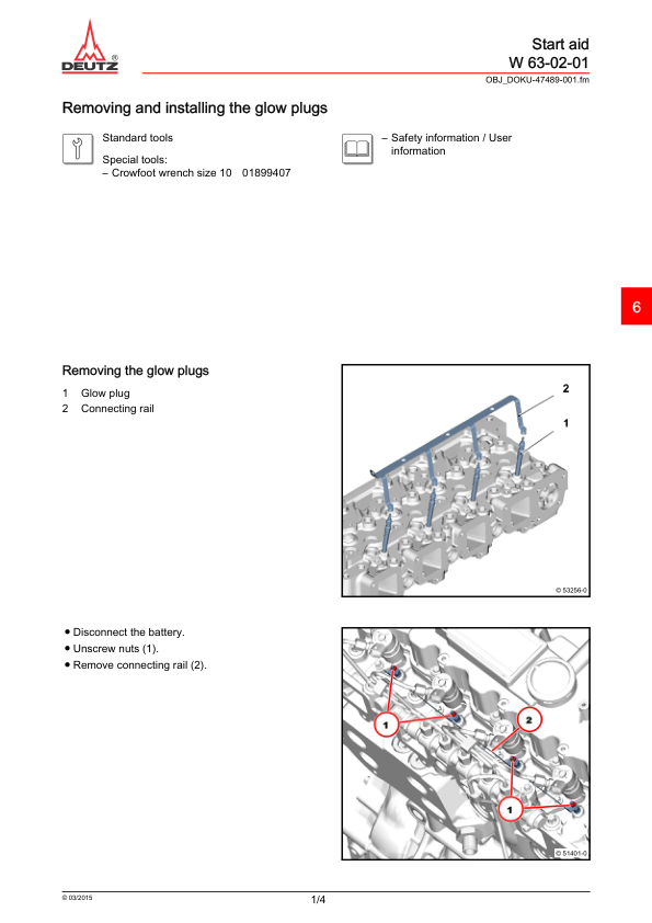 Deutz TD TCD 3.6 L4 EU Stage IV Tier 4 Engine lvl 2 Workshop Manual 03124399 - Image 10