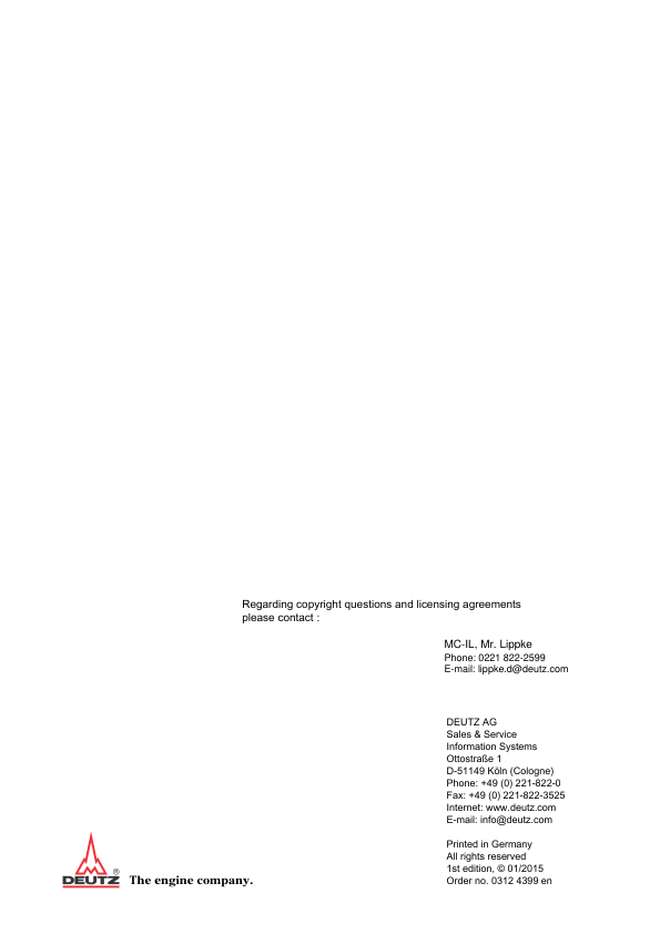 Deutz TD TCD 3.6 L4 EU Stage IV Tier 4 Engine lvl 2 Workshop Manual 03124399 - Image 4