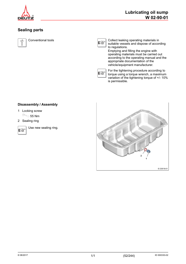 Deutz TD TCD 3.6 L4 EU Stage IV V Tier 4 Engine lvl 2 Workshop Manual 03125209 - Image 19