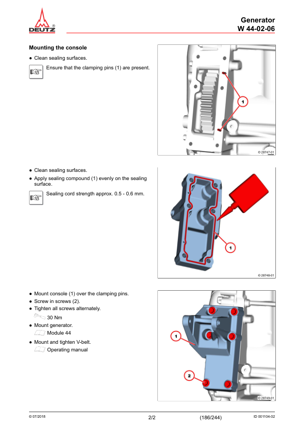 Deutz TD TCD 3.6 L4 EU Stage IV V Tier 4 Engine lvl 2 Workshop Manual 03125209 - Image 16